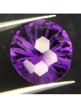 Huge Eye Clean Laser Cut Amethyst!